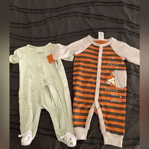 ✨2✨ Size 3mo Baby Boy Sleepers